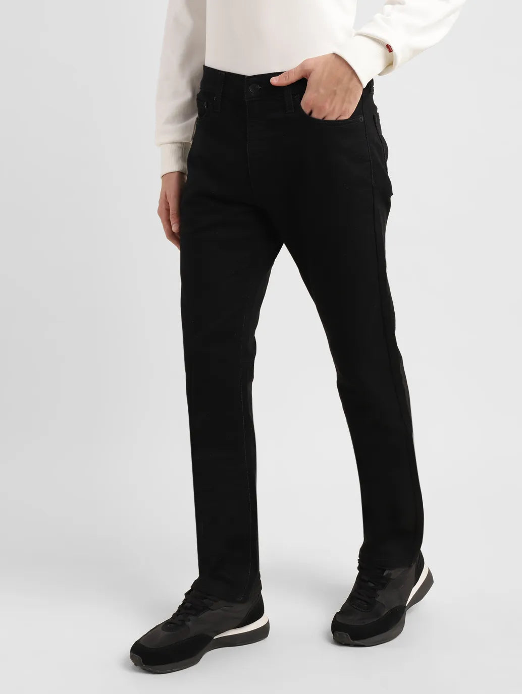 Men's 513 Black Slim Straight Fit Mid Rise Jeans - df991924-5292-4adf-ba40-effd247e4b24 View