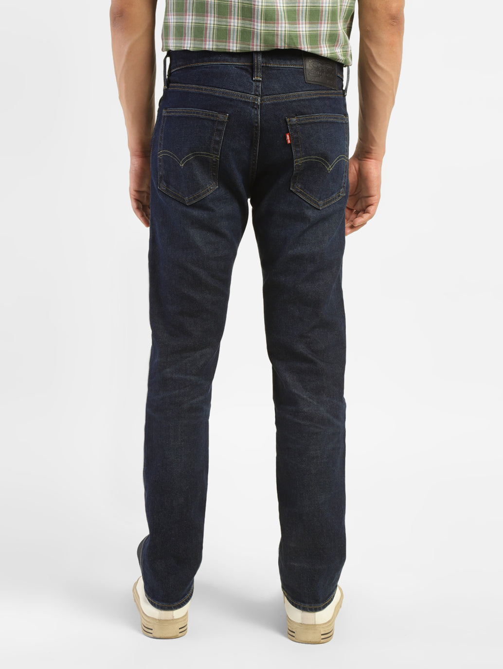 Men's 513 Blue Slim Straight Fit Mid Rise Jeans - 61b89969-3658-4050-802a-2eb45914dd75 View