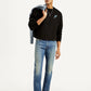 Men's 513 Blue Slim Straight Fit Mid Rise Jeans - Styleshot View