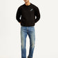 Men's 513 Blue Slim Straight Fit Mid Rise Jeans - Front View