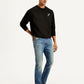 Men's 513 Blue Slim Straight Fit Mid Rise Jeans - Side View