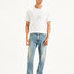Men's 513 Light Blue Slim Straight Fit Mid Rise Jeans - Front View