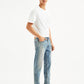 Men's 513 Light Blue Slim Straight Fit Mid Rise Jeans - Side View