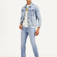 Men's 513 Light Blue Slim Straight Fit Mid Rise Jeans - Styleshot View