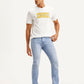 Men's 513 Light Blue Slim Straight Fit Mid Rise Jeans - Side View
