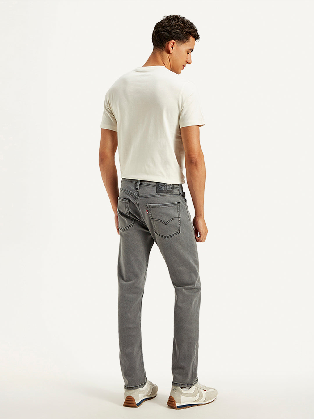 Men's 513 Grey Slim Straight Fit Mid Rise Jeans - 20 View