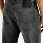 Men's 513 Charcoal Grey Slim Straight Fit Mid Rise Jeans - Detail View