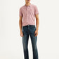 Men's 513 Dark Blue Slim Straight Fit Mid Rise Jeans - Front View
