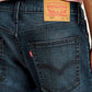 Men's 513 Dark Blue Slim Straight Fit Mid Rise Jeans - Detail View