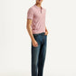 Men's 513 Dark Blue Slim Straight Fit Mid Rise Jeans - Side View