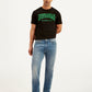 Men's 513 Blue Slim Straight Fit Mid Rise Jeans - 20 View