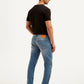 Men's 513 Blue Slim Straight Fit Mid Rise Jeans - Back View