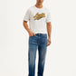 Men's 513 Blue Slim Straight Fit Mid Rise Jeans - 20 View