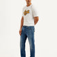 Men's 513 Blue Slim Straight Fit Mid Rise Jeans - 20 View