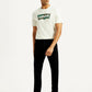 Men's 513 Black Slim Straight Fit Mid Rise Jeans - Front View