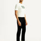 Men's 513 Black Slim Straight Fit Mid Rise Jeans - Side View
