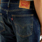 Men's 513 Dark Blue Slim Straight Fit Mid Rise Jeans - Detail View
