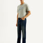Men's 513 Dark Blue Slim Straight Fit Mid Rise Jeans - Side View
