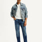 Men's 513 Blue Slim Straight Fit Mid Rise Jeans - Styleshot View