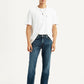 Men's 513 Dark Blue Slim Straight Fit Mid Rise Jeans - Styleshot View