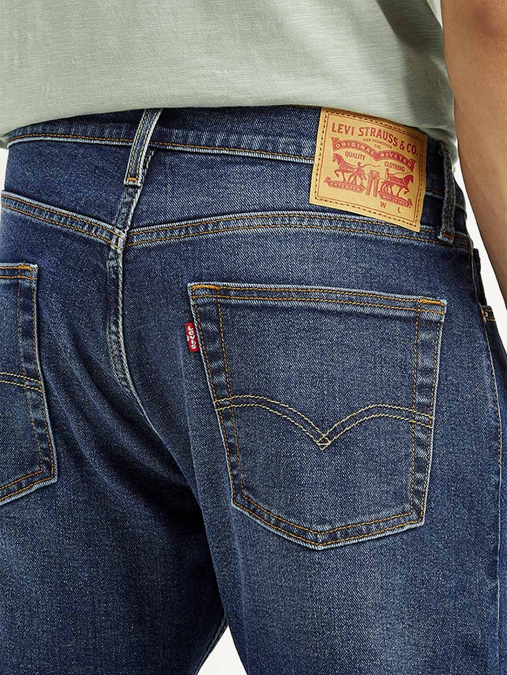 Men's 513 Light Indigo Slim Straight Fit Mid Rise Jeans - Detail View