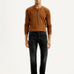 Men's 513 Black Slim Straight Fit Mid Rise Jeans - Front View