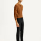 Men's 513 Black Slim Straight Fit Mid Rise Jeans - Side View