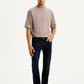 Men's 513 Dark Blue Slim Straight Fit Mid Rise Selvedge Jeans - Styleshot View