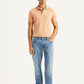 Men's 513 Light Blue Slim Straight Fit Mid Rise Jeans - Front View