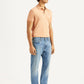 Men's 513 Light Blue Slim Straight Fit Mid Rise Jeans - Side View