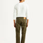 Men's 513 Olive Slim Straight Fit Mid Rise Jeans - Back View