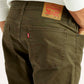 Men's 513 Olive Slim Straight Fit Mid Rise Jeans - Detail View