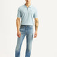 Men's 513 Light Blue Slim Straight Fit Mid Rise Jeans - Front View