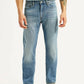 Men's 513 Light Blue Slim Straight Fit Mid Rise Jeans - Front View