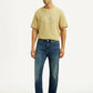 Men's 513 Dark Blue Slim Straight Fit Mid Rise Jeans - Front View