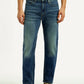 Men's 513 Dark Blue Slim Straight Fit Mid Rise Jeans - Front View