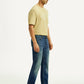 Men's 513 Dark Blue Slim Straight Fit Mid Rise Jeans - Side View