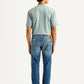 Men's 513 Blue Slim Straight Fit Mid Rise Selvedge Jeans - Back View