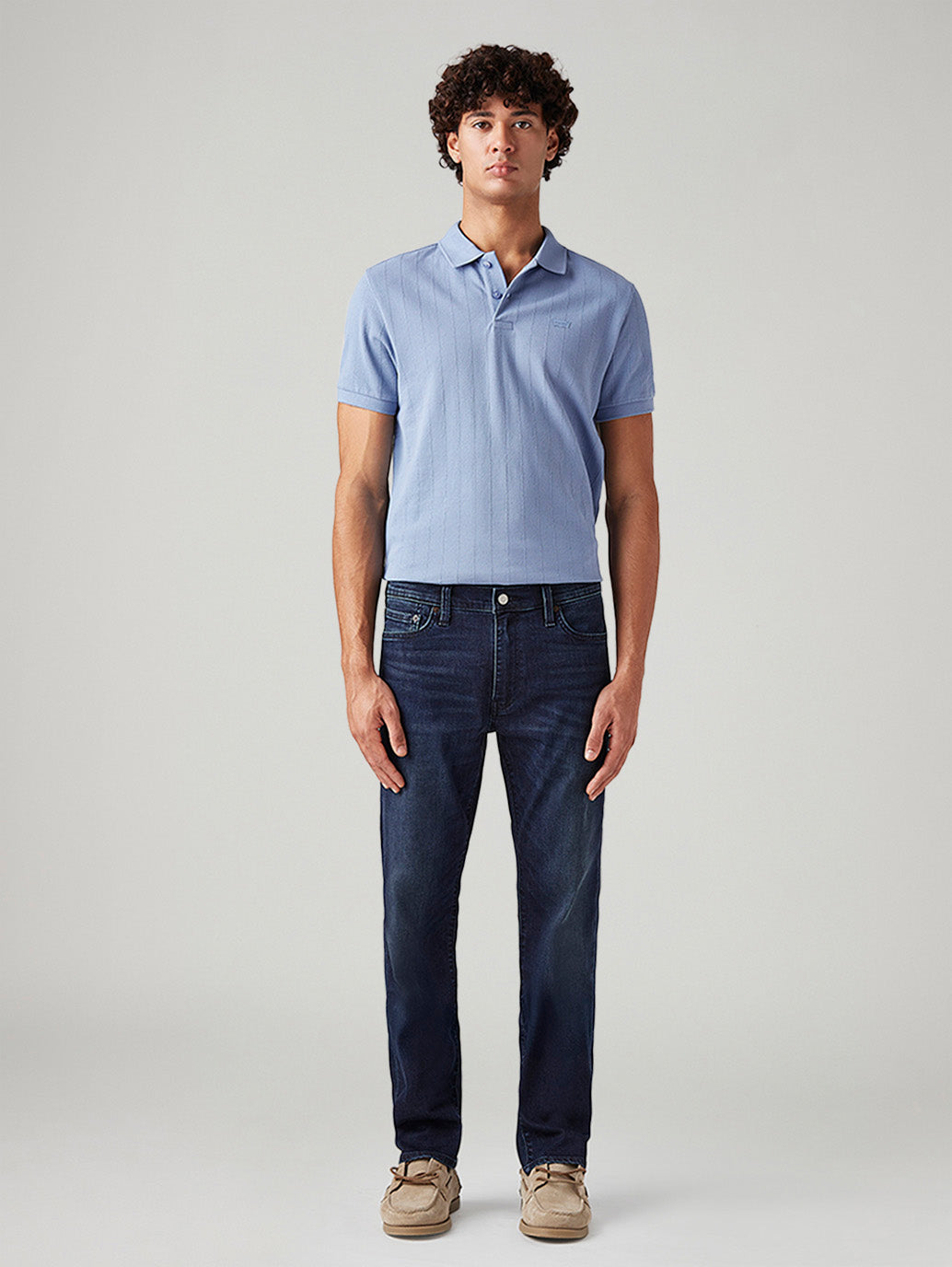 Men's 513 Dark Indigo Slim Straight Fit Mid Rise Jeans - Front View