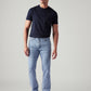 Men's 513 Light Blue Slim Straight Fit Mid Rise Jeans - Front View