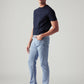 Men's 513 Light Blue Slim Straight Fit Mid Rise Jeans - Side View