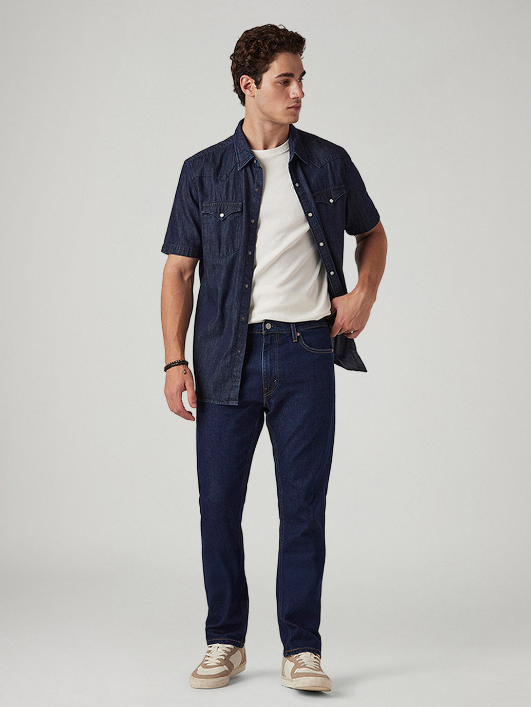 Mens 513 Mid Rise Slim Straight Fit Cotton Stretch Blend Jeans