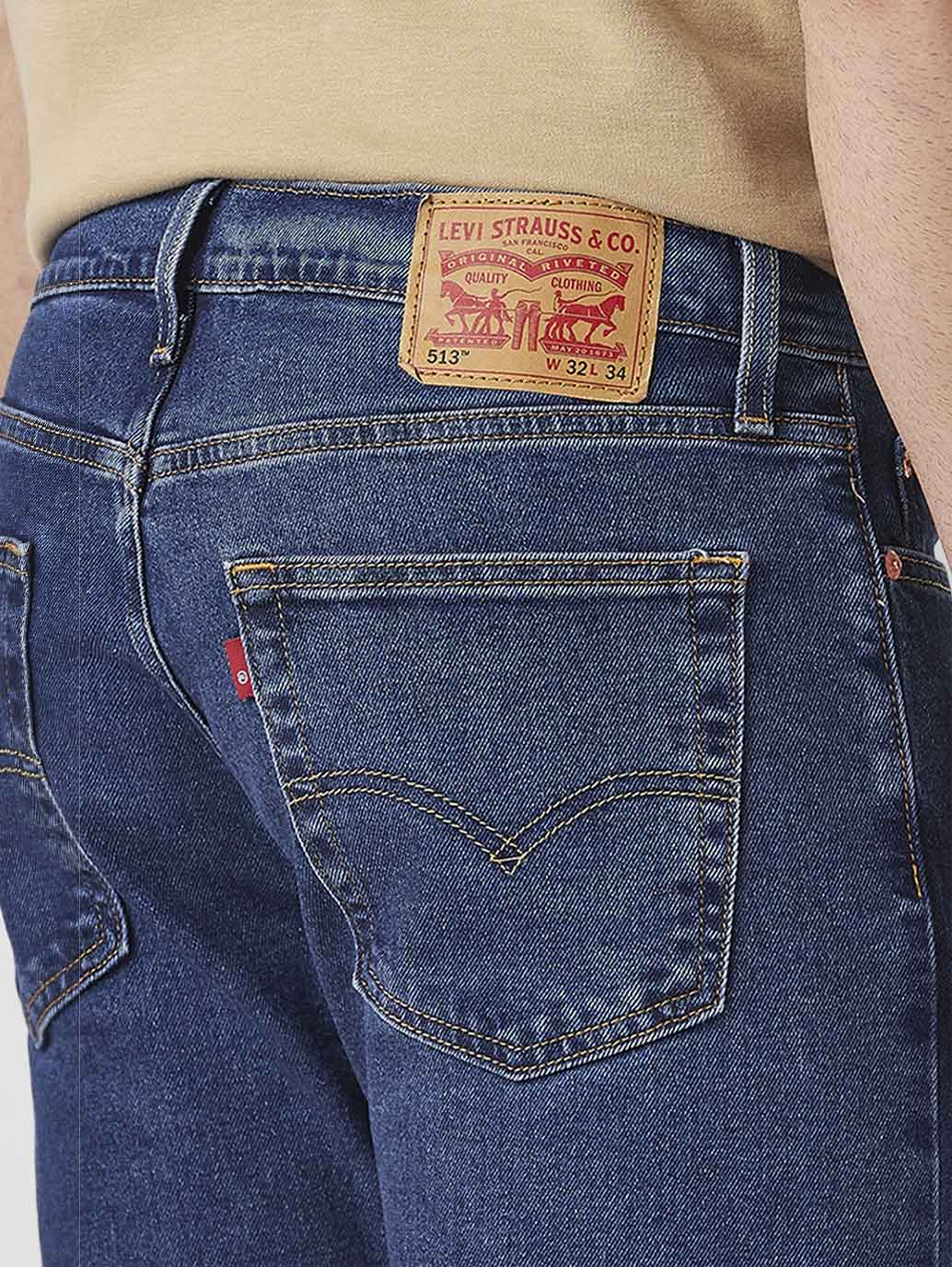 Mens 513 Mid Rise Slim Straight Fit Cotton Stretch Blend Jeans - 27164b96-422a-4b7f-8151-a1e9ab76cbb6 View