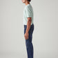 Men's 513 Blue Slim Straight Fit Mid Rise Jeans - Side View