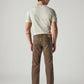 Men's 513 Brown Slim Straight Fit Mid Rise Overdyed Jeans - Back View