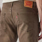 Men's 513 Brown Slim Straight Fit Mid Rise Overdyed Jeans - 20 View