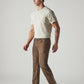 Men's 513 Brown Slim Straight Fit Mid Rise Overdyed Jeans - Side View