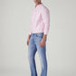 Men's 513 Light Blue Slim Straight Fit Mid Rise Jeans - Front View