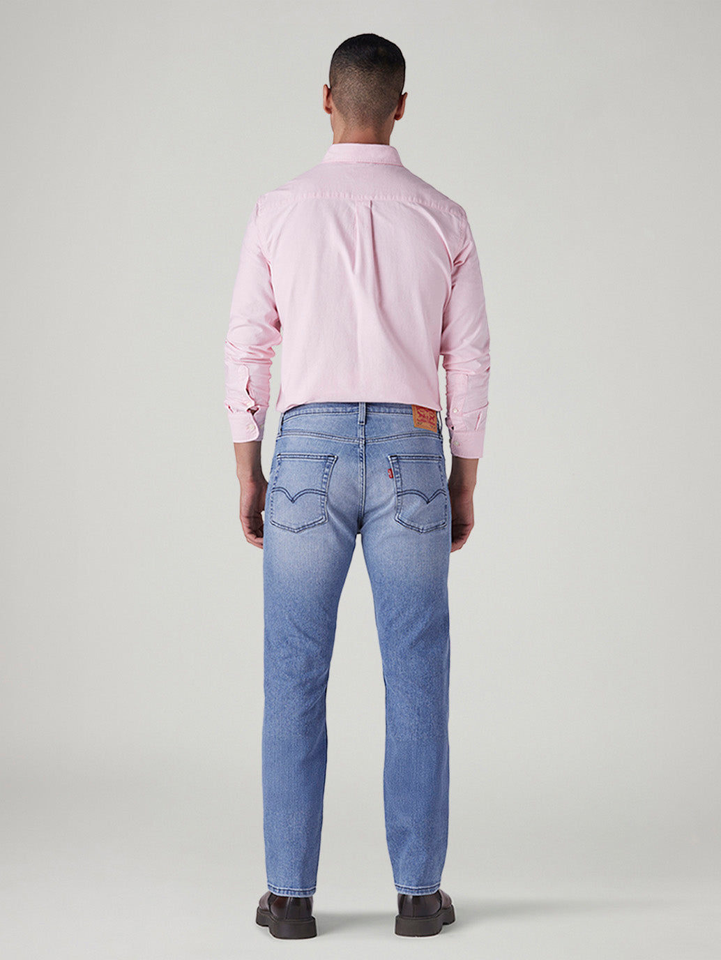 Men's 513 Light Blue Slim Straight Fit Mid Rise Jeans - Back View