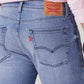 Men's 513 Light Blue Slim Straight Fit Mid Rise Jeans - Detail View